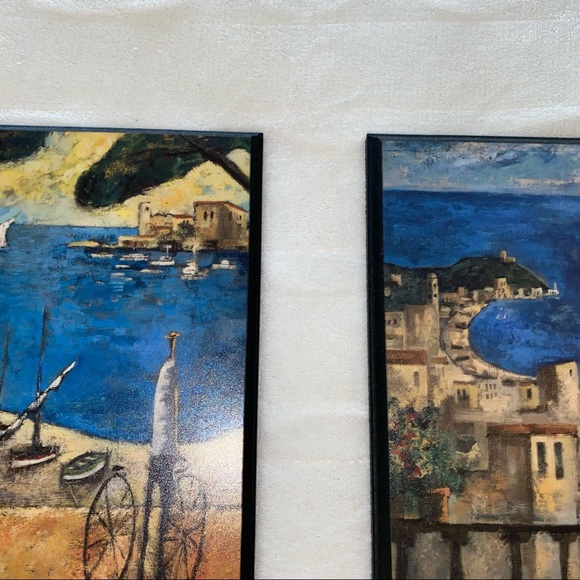 Didier Lourenco Set of 2 Wooden Wall Paintings - Picture 8 of 11